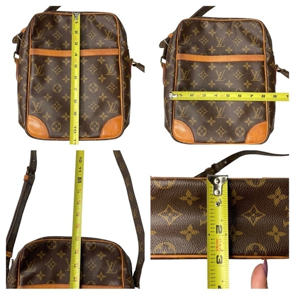 Authentic Louis Vuitton Monogram Danube MM Large Crossbody Bag & Dust Bag - Picture 12 of 15